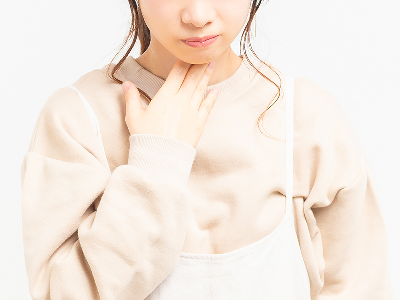 扁桃腺炎のイメージ